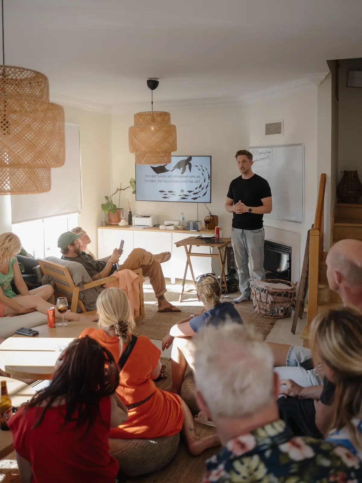 Patrik leading a creative workshop